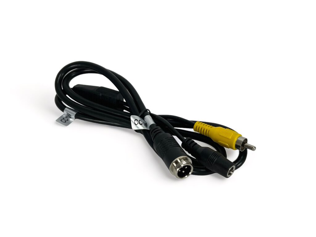 1m Camera Cable (4 pin male - RCA male & DC female)