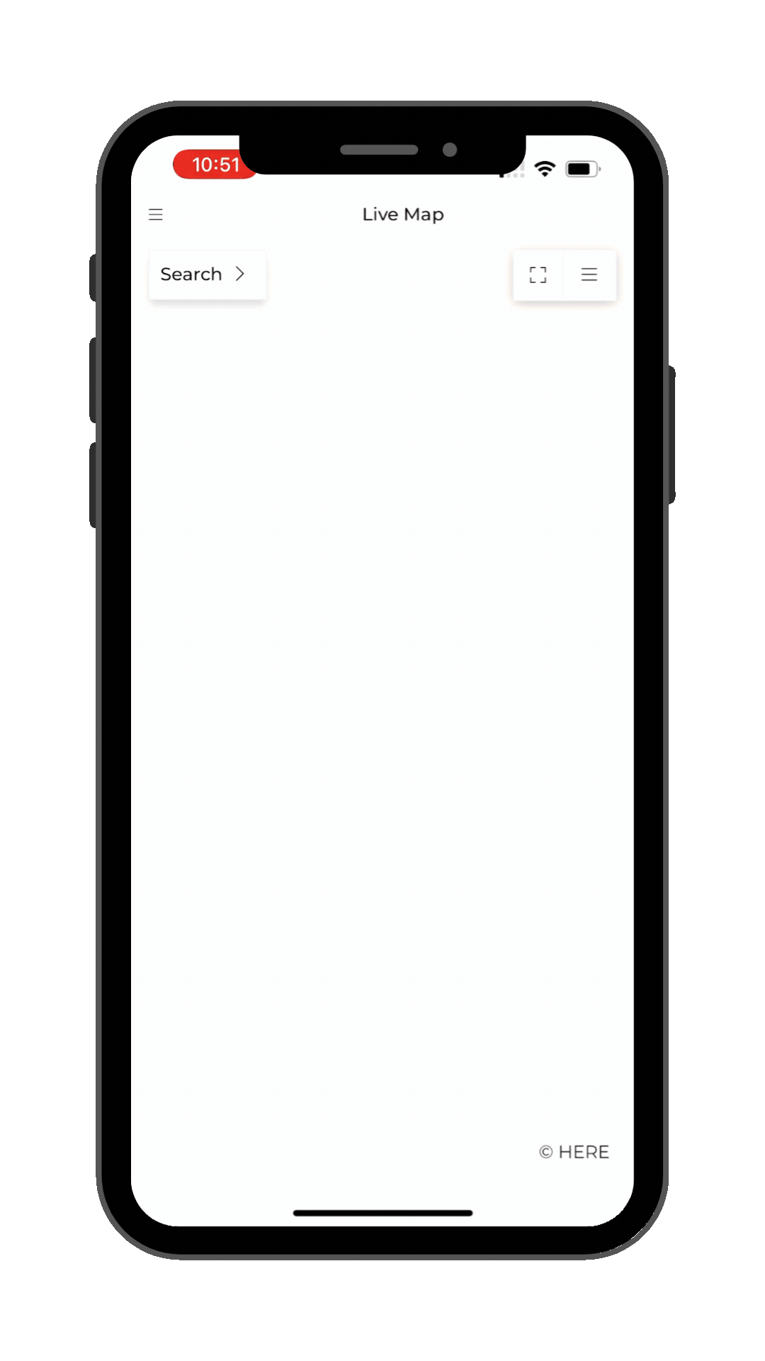 Real-time truck tracking system for fleet security shown on a mobile app